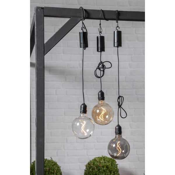 Кафяво външно LED осветително тяло, дължина 1 м Bowl - Star Trading-image-1