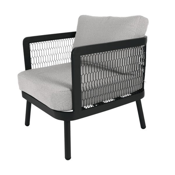 Сиво метално градинско кресло Edinburgh Duo – Rojaplast-image-2