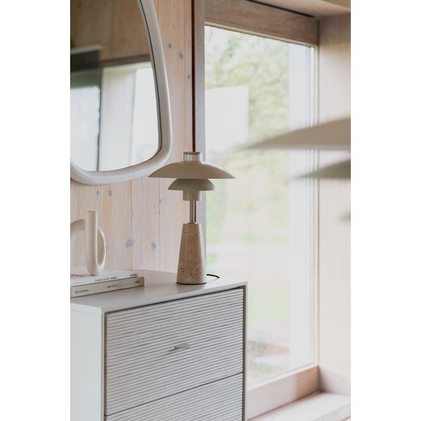 Бежова LED затъмняваща се настолна лампа (височина 37 cm) Cole – Zuiver-image-3