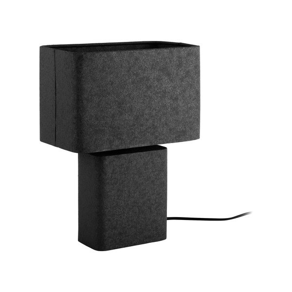 Черна метална настолна лампа (височина 33 cm) Boaz Recto – Leitmotiv