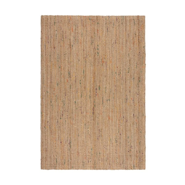 Ръчно изработен ютен килим в естествен цвят 200x290 cm Jute Boucle Multi – Flair Rugs