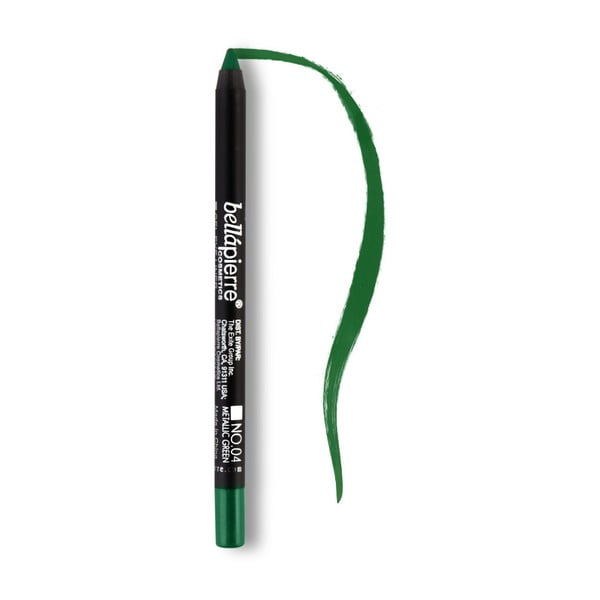 Водоустойчив хипоалергенен молив за очи Metallic Green - Bellapierre