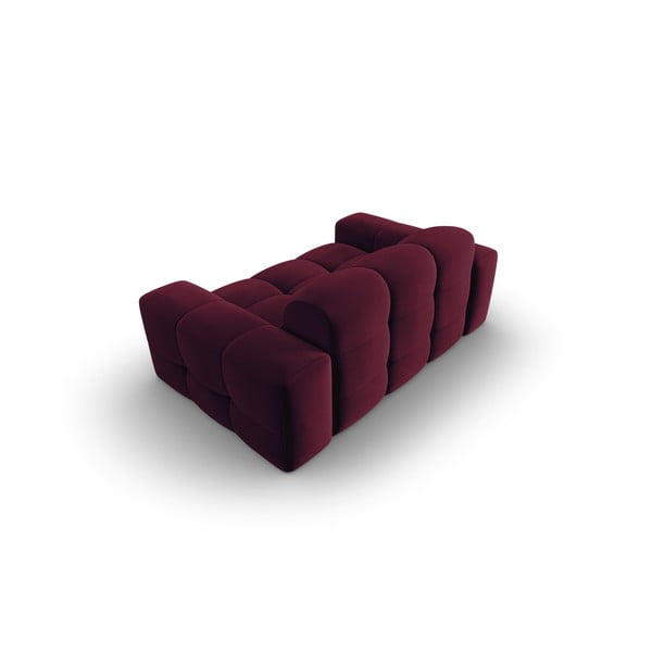 Диван от кадифе в цвят бордо 156 cm Kendal - Micadoni Home-image-4