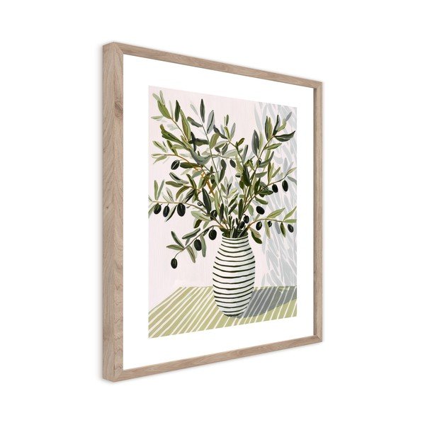 Печатна картина с включена рамка 40x50 cm Olive Bunch II – Styler-image-4