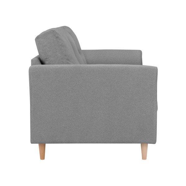 Сив двуместен диван Smooth - Kooko Home-image-2