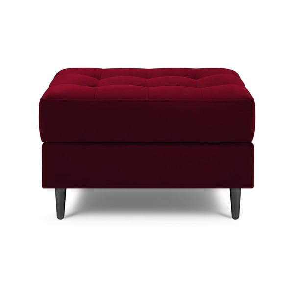 Столче за крака от червено кадифе Santo - Milo Casa-image-3