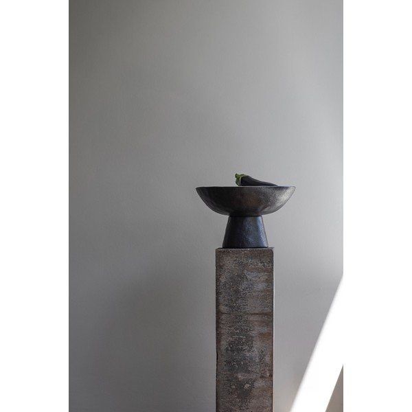 Глинена купа в цвят цлонова кост и черно ø 31,5 cm By Hand  – Mette Ditmer Denmark-image-4