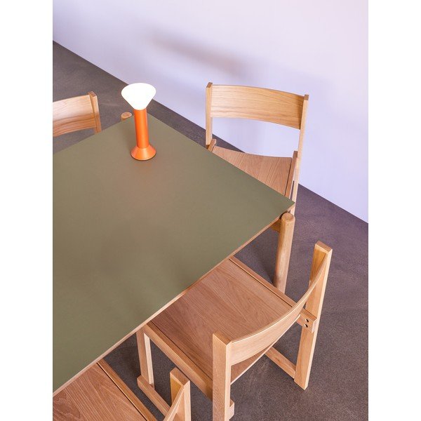 Трапезна маса от масивен дъб 107x190 cm Oblique – Hübsch-image-1