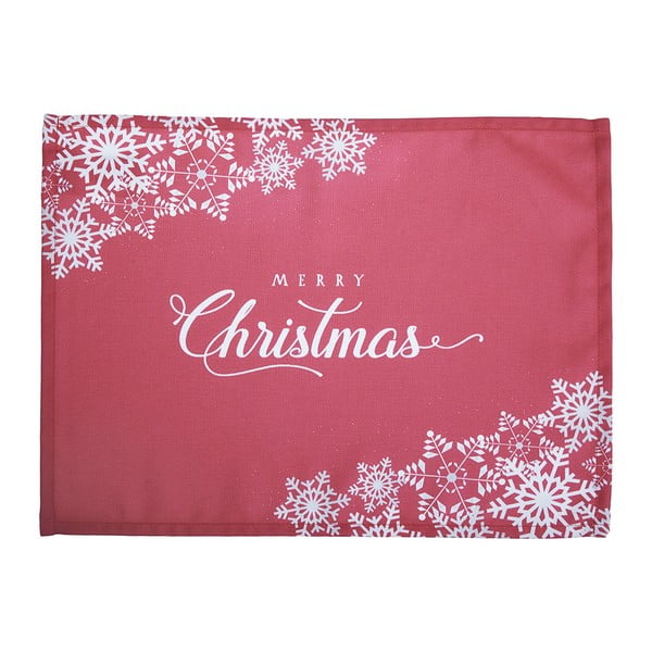 Комплект от 2 червени подложки с коледен мотив Mike & Co. NEW YORK Honey Merry Christmas, 33 x 45 cm - Mike & Co. NEW YORK