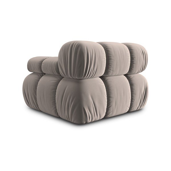 Светлокафяв кадифен модул за диван (десен ъгъл) Bellis – Micadoni -image-4