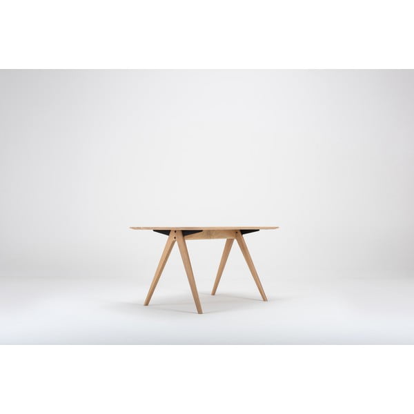 Маса за хранене от дъбова дървесина , 140 x 90 cm Ava - Gazzda-image-4