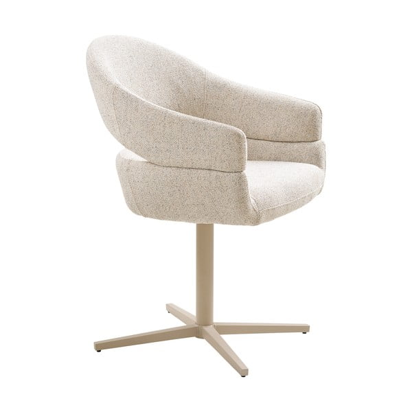 Кремави тапицирани трапезни столове в комплект с подлакътници 2 бр. Dover – House Nordic-image-2