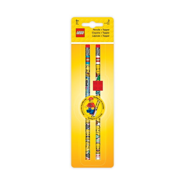 Комплект от 2 графитни молива с гума и щипка Iconic - LEGO®
