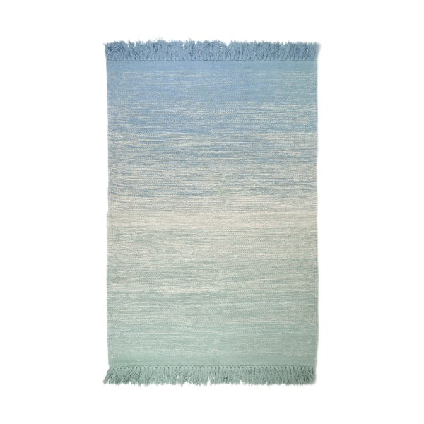 Зелено-син килим, който може да се мие, 100x150 cm Kirthy - Nattiot