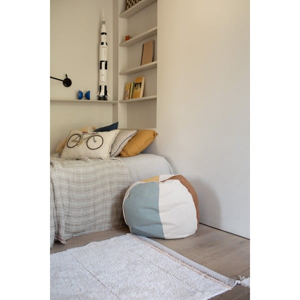 Кремав ръчно изработен памучен килим подходящ за пране 120x160 cm Bloom Natural – Lorena Canals-image-3