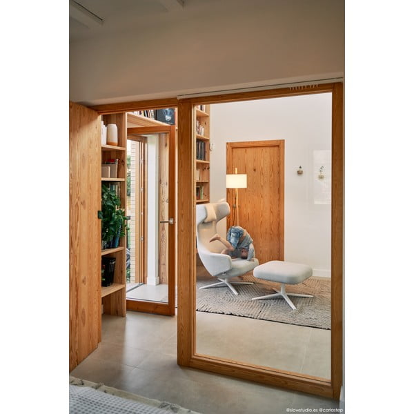 Светлокафяв ръчно изработен вълнен килим подходящ за пране 170x240 cm Golden Coffee – Lorena Canals-image-4