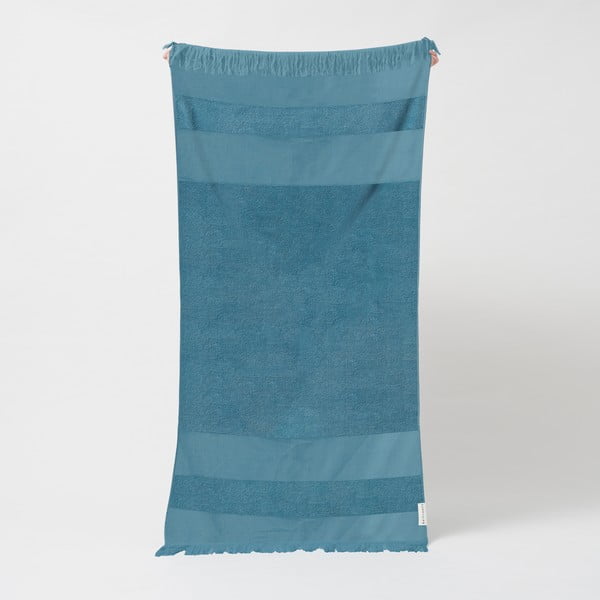 Синя памучна плажна кърпа , 175 x 90 cm Summer Stripe - Sunnylife