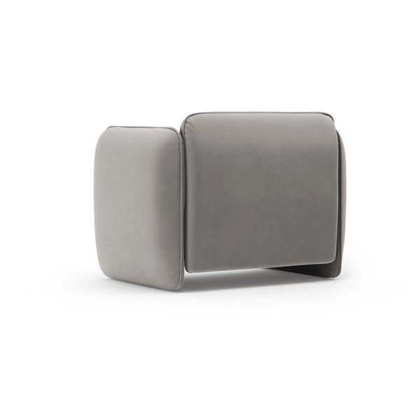 Тъмносиво кадифено кресло Georgia – Micadoni -image-3