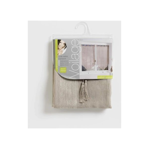 Бежови завеси в комплект от  2 бр. 60x160 cm Salina – douceur d'intérieur-image-1