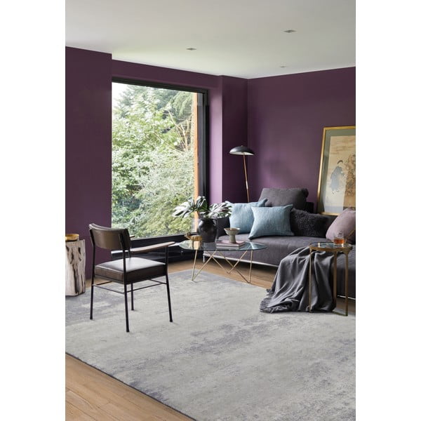 Кремаво-сив вълнен килим 120x180 cm Bran - Agnella-image-1