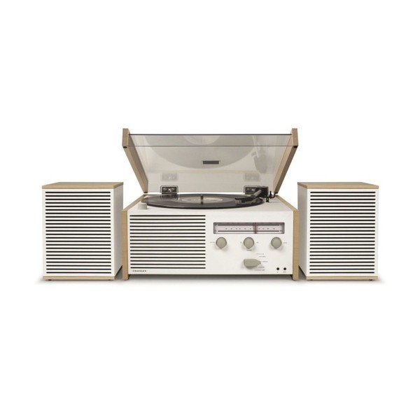 Грамофон в бяло и бежово Natural Switch II - Crosley-image-4