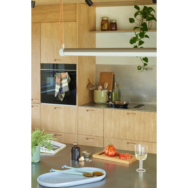 Сиво LED затъмняващо се висящо осветително тяло Interplay – Hübsch-image-2