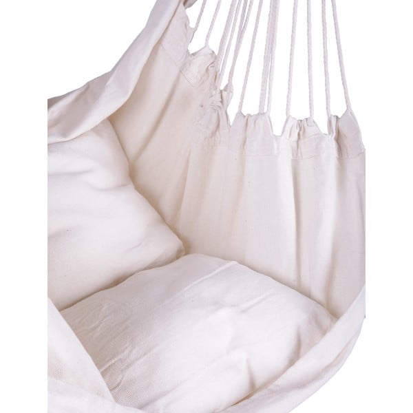 Кремав подплатен висящ градински стол Tobago – Garden Pleasure-image-3