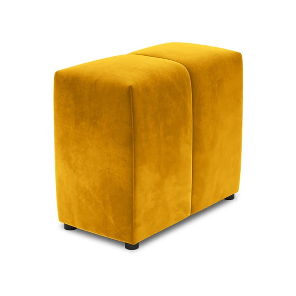 Жълт кадифен подлакътник за модулен диван Rome Velvet - Cosmopolitan Design