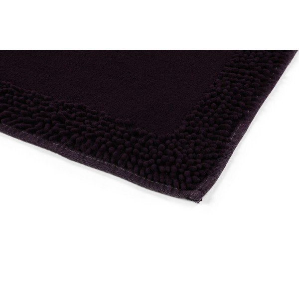 Sada 2 tmavě fialových bavlněných koupelnových předložek Confetti Bathmats Piante Purple-image-3