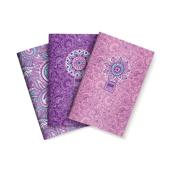 Комплект от 3 тетрадки Purple&Pale - Makenotes