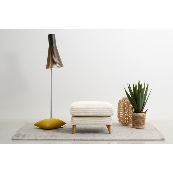 Бяла табуретка  от рипсено кадифе Paris – Scandic-image-1