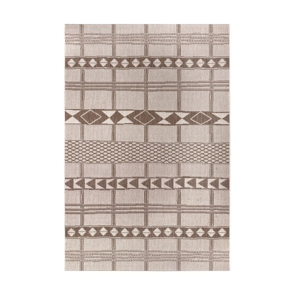 Кафяв и бежов килим на открито Мадрид, 80 x 150 cm - Ragami