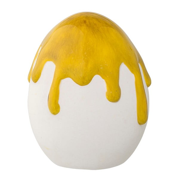 Декорация от жълт фаянс във формата на яйце Mia - Bloomingville