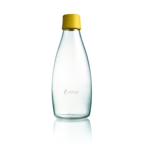 Тъмножълта стъклена бутилка , 800 ml - ReTap