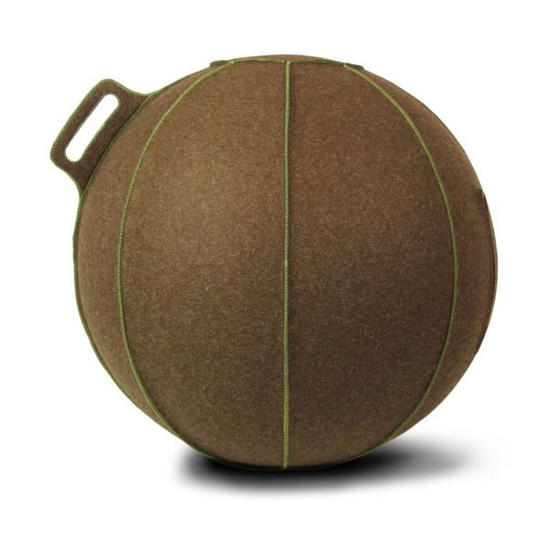 Hnědý plstěný sedací míč VLUV, 75 cm