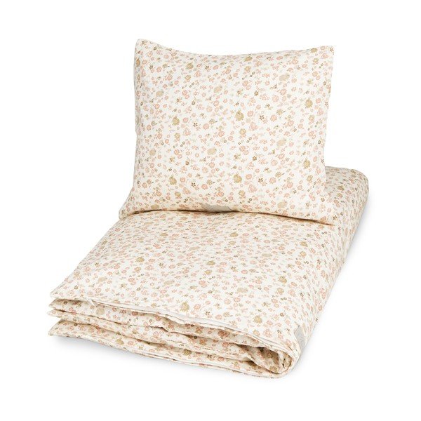 Бежово детско спално бельо от органичен памук 70x100 cm Augusta – Cam Cam Copenhagen