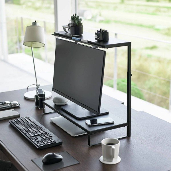 Черна метална стойка за монитор Tower – YAMAZAKI-image-1