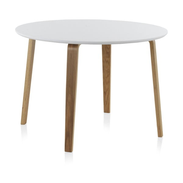 Бяла кръгла маса за хранене , ⌀ 110 cm - Geese