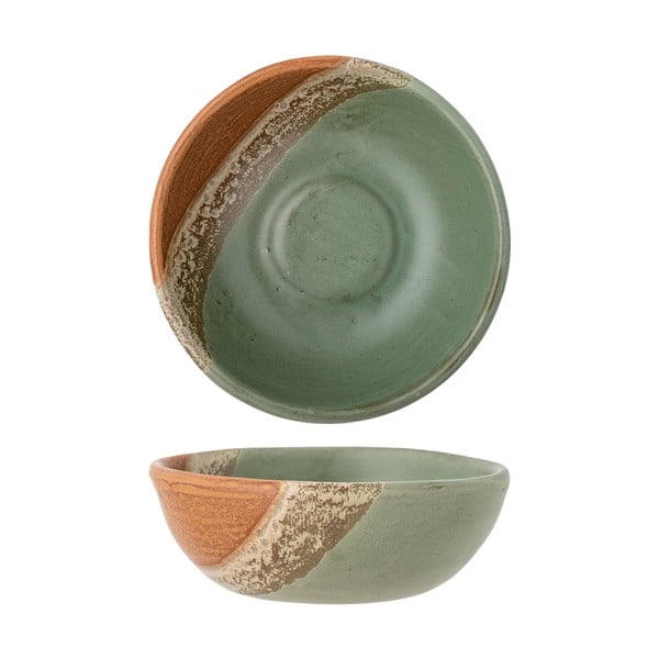 Зелено-оранжева керамична купа 572 ml Paula - Bloomingville-image-2