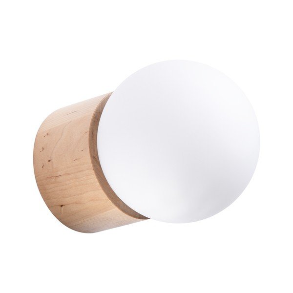 Бяла/естественa стенна лампа ø 12 cm Surtur – Sollux