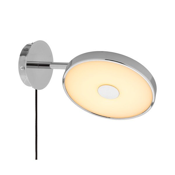 LED стенна лампа с огъваща се структура/затъмняваща се за контакт в блестящо сребрист цвят ø 15 cm Asteria Wall Short – UMAGE-image-2