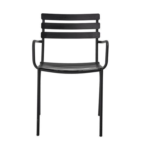 Черен метален стол за хранене Monsi - Bloomingville-image-3