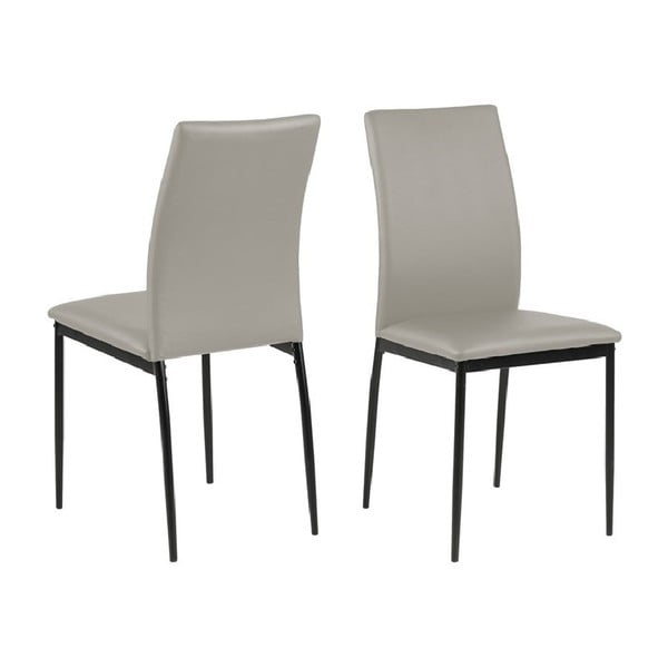 Трапезен стол Demina в сиво и бежово - Actona