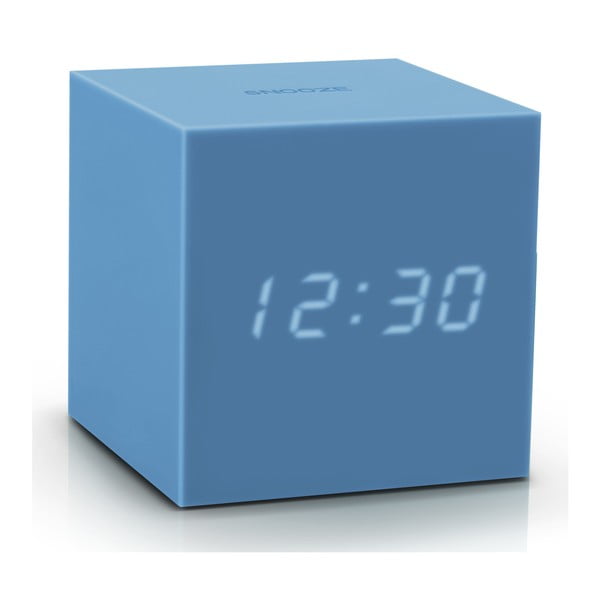 Лазурно син LED будилник Gravity Cube Gravity Cube Click - Gingko-image-2