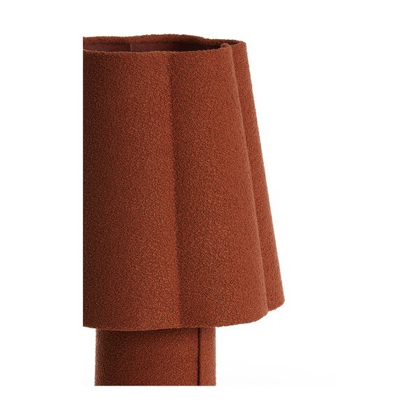 Настолна лампа в тухлен цвят с текстилен абажур (височина 50 cm) Musaby – Light & Living-image-3