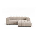 Бежов ъглов диван (десен ъгъл) Lupine – Micadoni Home