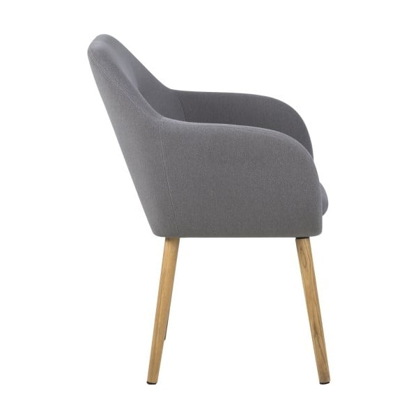 Светлосив трапезен стол Emilia - Actona-image-4