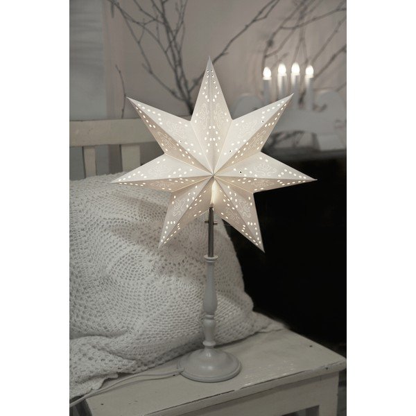 Светлорозова светлинна декорация с коледен мотив Romantic MiniStar - Star Trading-image-2
