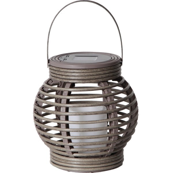 Кафяв соларен LED фенер, подходящ за употреба на открито, височина 16 см Rotang - Star Trading