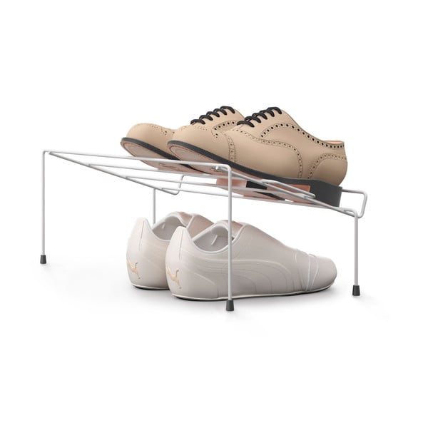 Комплект от 2 бели стойки за обувки от неръждаема стомана Cipok - Metaltex